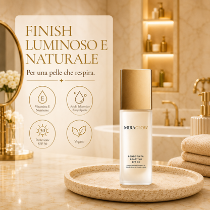 MIRAGLOW™ Fondotinta Adattivo SPF 30 | Effetto Seconda Pelle & Luminosità Naturale