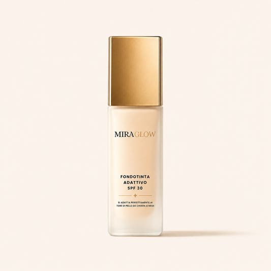 MIRAGLOW™ Fondotinta Adattivo SPF 30 | Effetto Seconda Pelle & Luminosità Naturale
