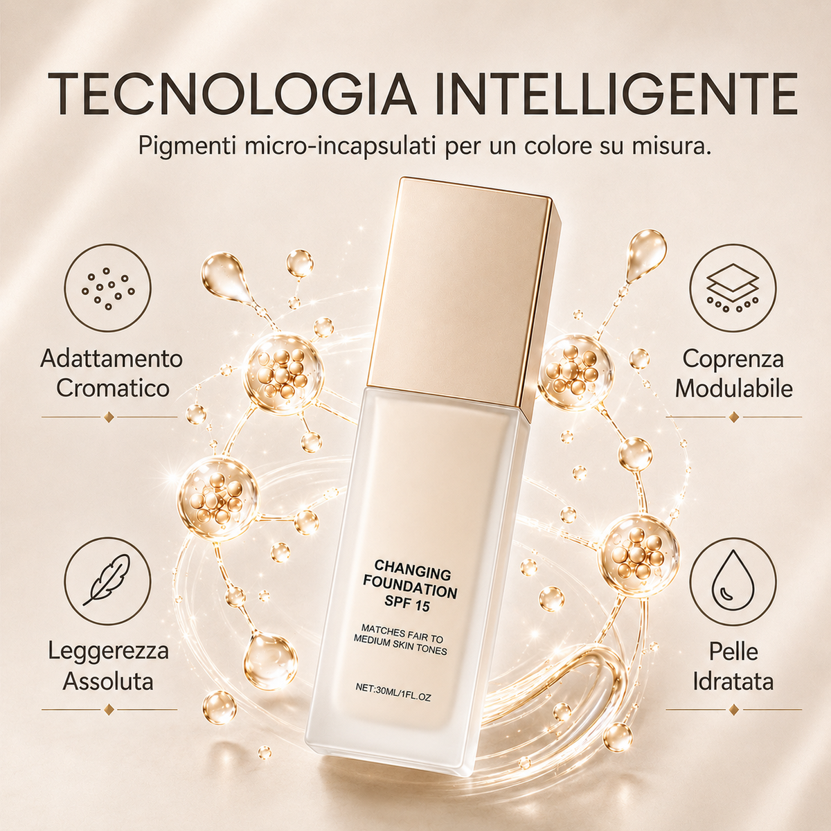 Fondotinta Adattivo™ SPF 15 | MesNova